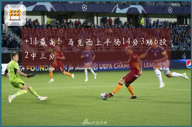 +11最高！马克西上半场14分3助6投2中三分